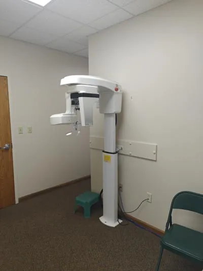 3D digital X-ray machine used at Ellinwood Dental Care to diagnose patient's oral health issues